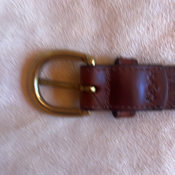 Leegin quality leather and solid brass belt Will last for years to come! size 34 - Picture 6 of 7
